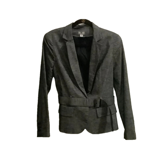 WORTHINGTON~GRAY BLAZER~ W BELT~ SIZE 10 - Picture 1 of 8